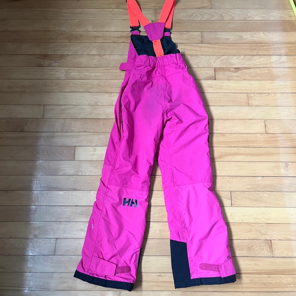 Helly Hansen Girls Pink Ski Bibs Snow Pants Helly Tech RECCO Size 152/12